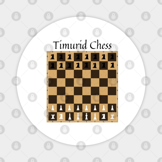 Timurid Chess Magnet by firstsapling@gmail.com